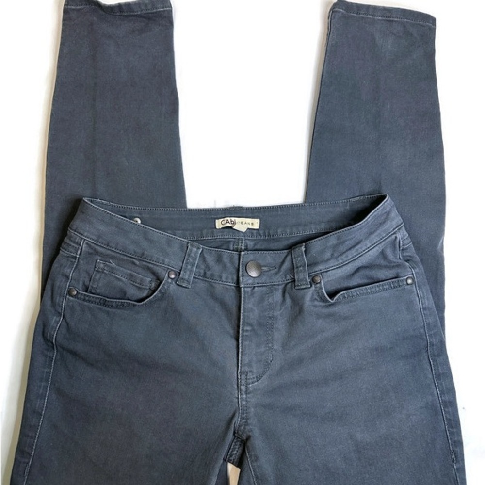 Cabi Jeans Skinny Straight Size 6 Gray‎